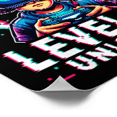 Kinder Level 10 ontgrendeld 10 jaar oude verjaarda Poster (Hoek)