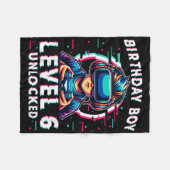 Kinder Level 6 ontgrendeld 6 jaar oude verjaardags Fleece Deken (Voorkant (Horizontaal))