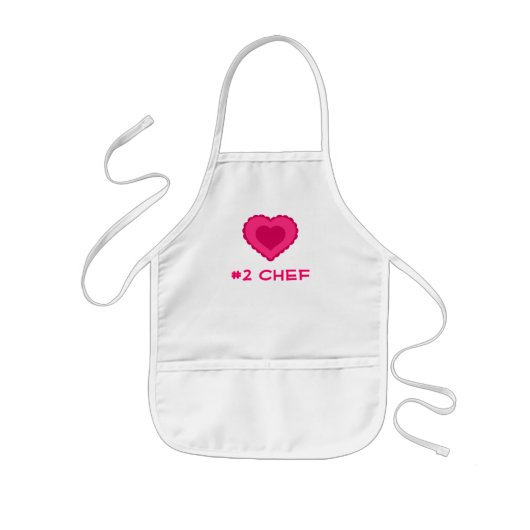 Kinder liefdeshartspron #2 chef schort (Voorkant)