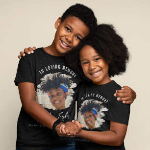 Kinder liefdevolle herinnering   Geborsteld Effect T-shirt