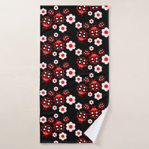 Kinder lieveheersbeestje badhanddoek