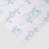 Kinder Lila Vliegtuig Vliegende Luchtvaart Verjaar Tissuepapier (Detail)