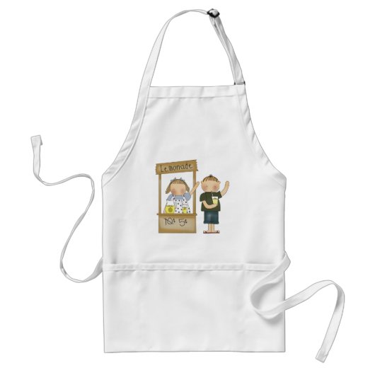 Kinder limonade stand Apron Standaard Schort (Voorkant)