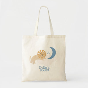 Kinder lion Clouds Library Book Canvas tas