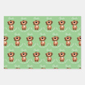Kinder lion roar-some gepersonaliseerd inpakpapier vel (Voorkant 3)