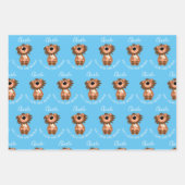 Kinder lion roar-some gepersonaliseerd inpakpapier vel (Voorkant 2)