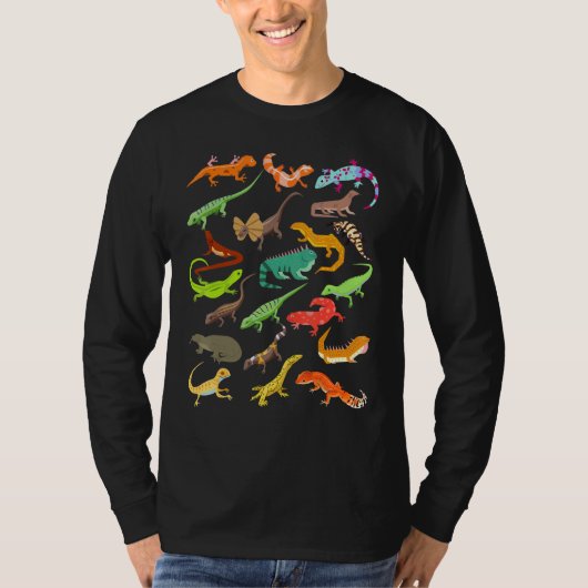Kinder lizard Collage T-shirt (Voorkant)