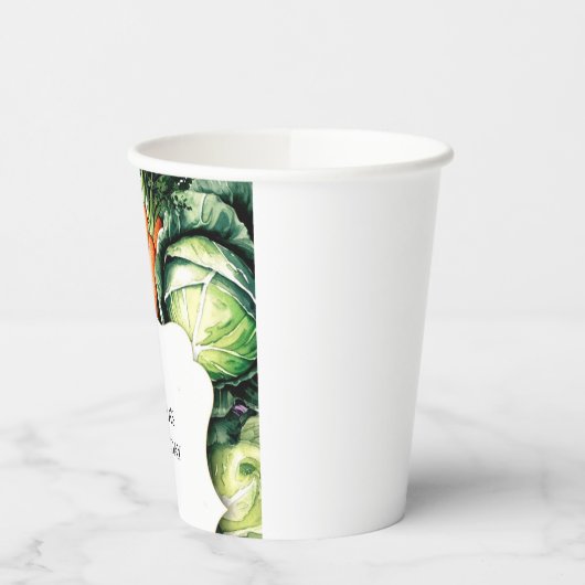 Kinder lokaal geteelde boeren marktverjaardag papieren bekers (Links)