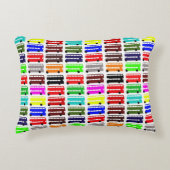 Kinder Londense bus Art/Design Fabric (Pillow) Accent Kussen (Voorkant)