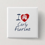 Kinder Love Fiorina 2016 Scribble Design Vierkante Button 5,1 Cm (Voorkant)