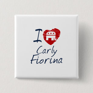 Kinder Love Fiorina 2016 Scribble Design Vierkante Button 5,1 Cm