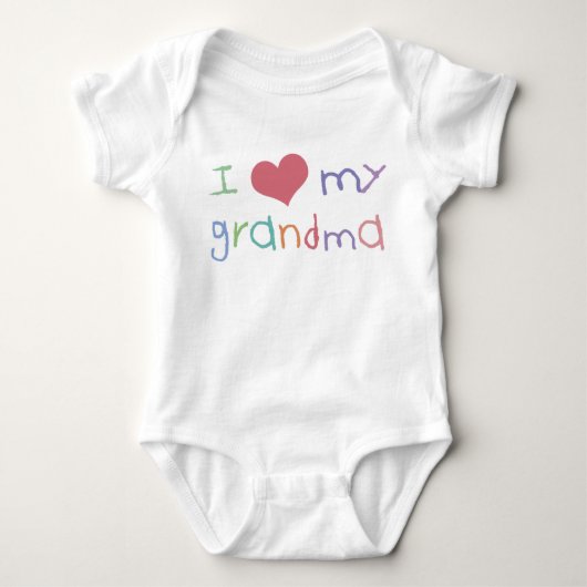 Kinder Love Grandma Organic Baby/Creeper Romper (Voorkant)