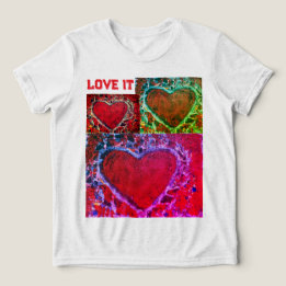 Kinder "Love It" meerdere Hearts T-shirt