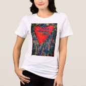 Kinder "Love Yourself First" Mosaic Heart T-shirt (Voorkant)