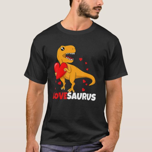 Kinder Lovesaurus Son Dinosaur Toddler Boy Dino Va T-shirt (Voorkant)