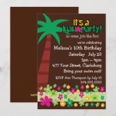 Kinder Luau Kaart (Voorkant / Achterkant)