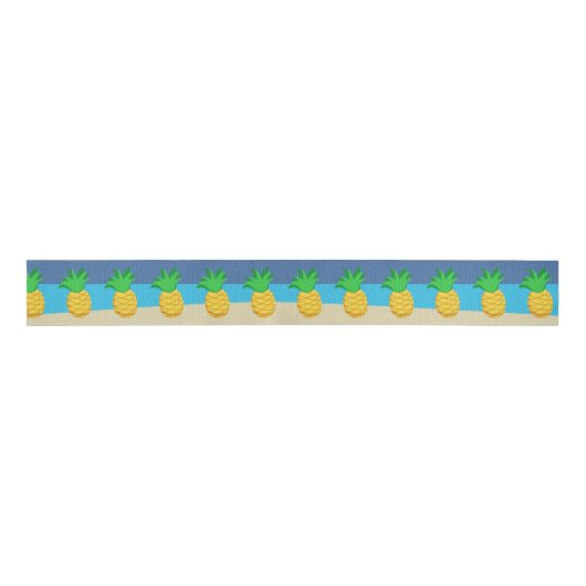 Kinder Luau-partij in Hawaiian Grosgrain Lint (Voorkant)