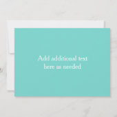 Kinder Luau-partij in Hawaiian Kaart (Achterkant)