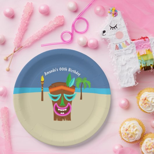 Kinder Luau-partij in Hawaiian Papieren Bordje (Feest)