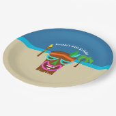 Kinder Luau-partij in Hawaiian Papieren Bordje (Gekanteld)
