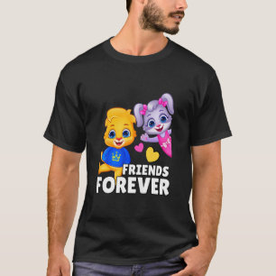 Kinder Lucas en Ruby Friends Forever Kinder Beste T-shirt