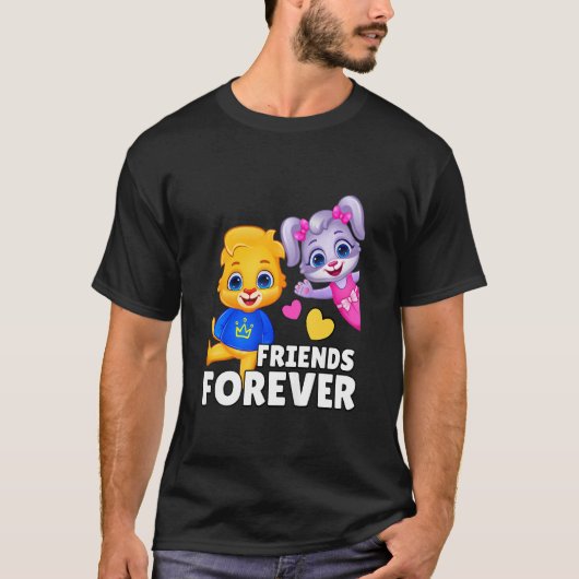 Kinder Lucas en Ruby Friends Forever Kinder Beste T-shirt (Voorkant)