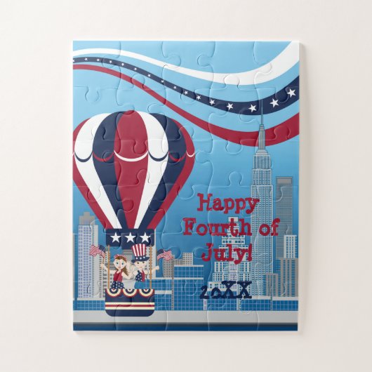 Kinder luchtballon van de Verenigde Staten Legpuzzel (Verticaal)