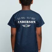 Kinder luchtmacht BMT Afstuderen gebonden donkere  T-shirt