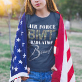 Kinder luchtmacht BMT Afstuderen gebonden donkere  T-shirt