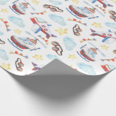 Kinder  Luchtvaartdag Cadeaupapier (Hoek)