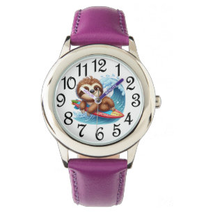 Kinder luiaardsurfer horloge