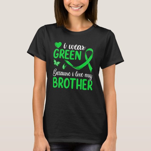 Kinder lymfoom matching ik Draag groen voor mijn b T-shirt (Voorkant)