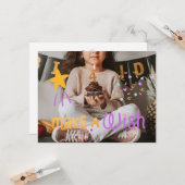 Kinder Maak een wens 4e foto Verjaardag Kaart (Voorkant / Achterkant in situ)