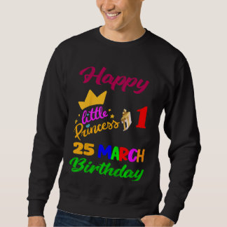 Kinder Maart Meisjes Verjaardag 25 Maart 1ste Jubi Trui