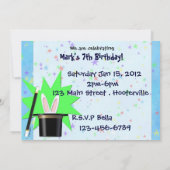 Kinder Magische Partij Kaart (Achterkant)