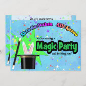 Kinder Magische Partij Kaart (Voorkant / Achterkant)