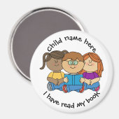 Kinder magneet aanpassen - Ik heb mijn boek geleze (Voorkant / Achterkant)