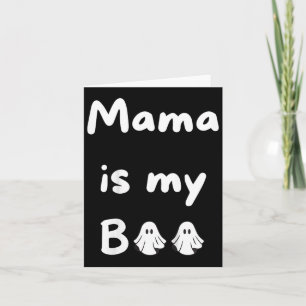 Kinder mama is mijn boek Halloween spook Kinder Sc Kaart