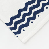 Kinder marineblauwwalvis fleece deken (Hoek)