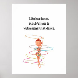 Kinder Meditation Art Poster