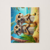 Kinder Meerkats Jigzaag Puzzle - Tropisch Legpuzzel (Verticaal)