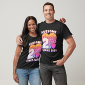 Kinder meisje 2e verjaardag Geweldige sinds 2021 P T-shirt (Unisex)
