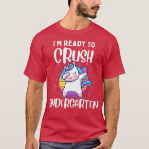 Kinder meisje: Ik ben klaar om de Kindergarten Uni T-shirt