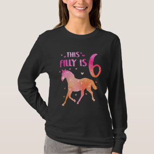 Kinder meisje met paardenpest, dit meisje is 6 jaa t-shirt