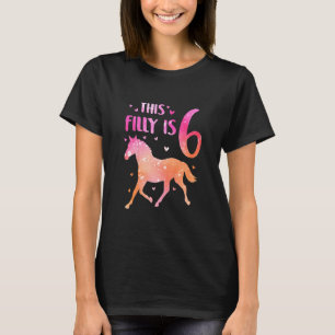 Kinder meisje met paardenpest, dit meisje is 6 jaa t-shirt