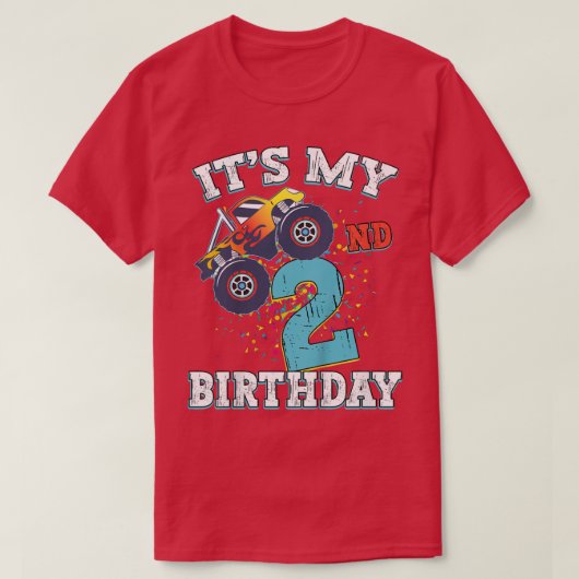 Kinder meisje van 2 jaar Het is mijn tweede verjaa T-shirt (Design voorkant)