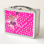 Kinder meisjes genaamd ballerina girl red roze lun (Voorkant)