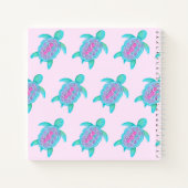 Kinder meisjes genaamd kleurrijke schildpad roze notitieboek (Achterkant)
