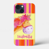 Kinder meisjes genaamd pony geel Case-Mate iPhone case (Achterkant)