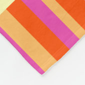 Kinder meisjes genaamd pony gele heldere strepen fleece deken (Hoek)